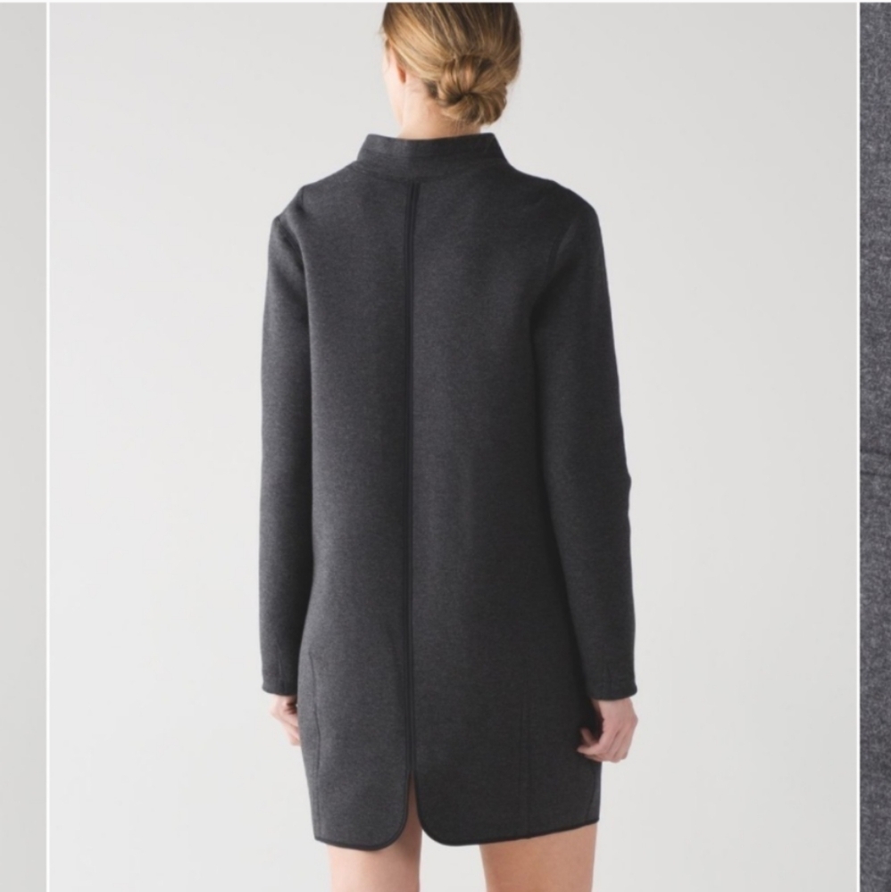 Lululemon City Bound Dress Heathered Black 8 - Picture 3 of 14